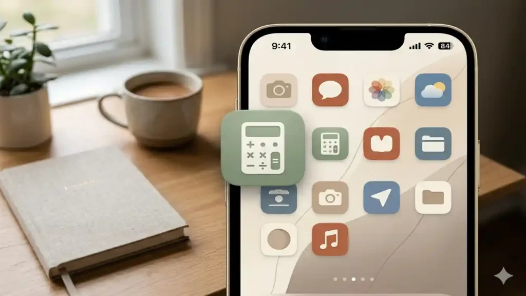calculator icon aesthetic