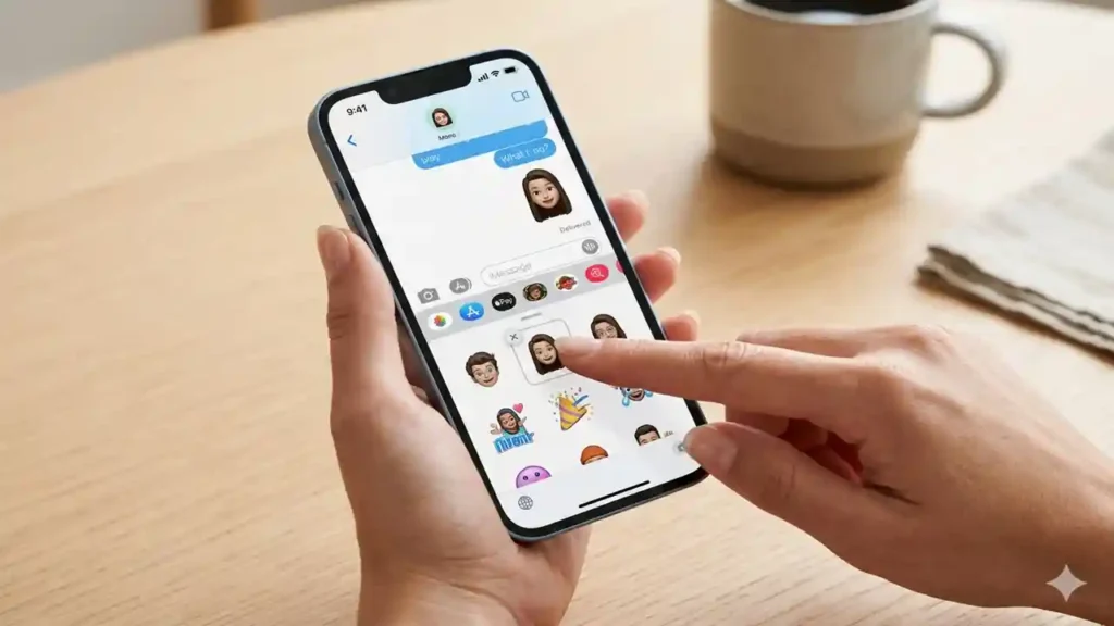 how to delete stickers on iphone​