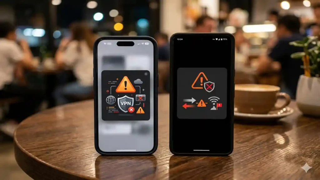iphone android vpn usage warning​