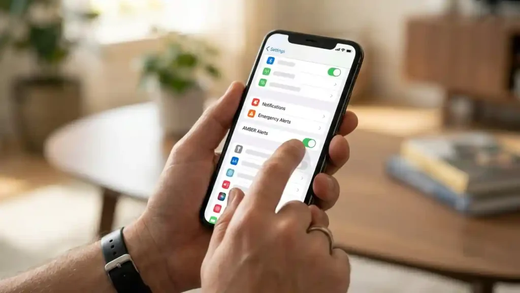 how to turn off amber alerts iphone