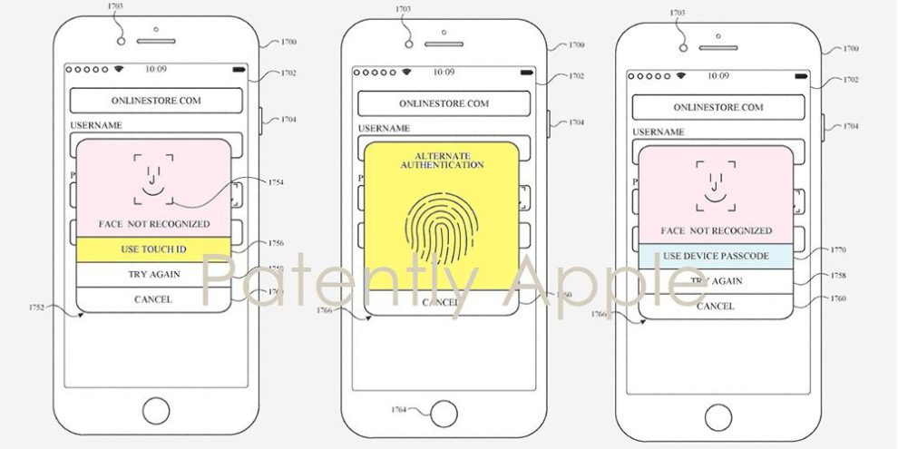 Apple patent portrays both Face ID and Touch ID on the same iPhone