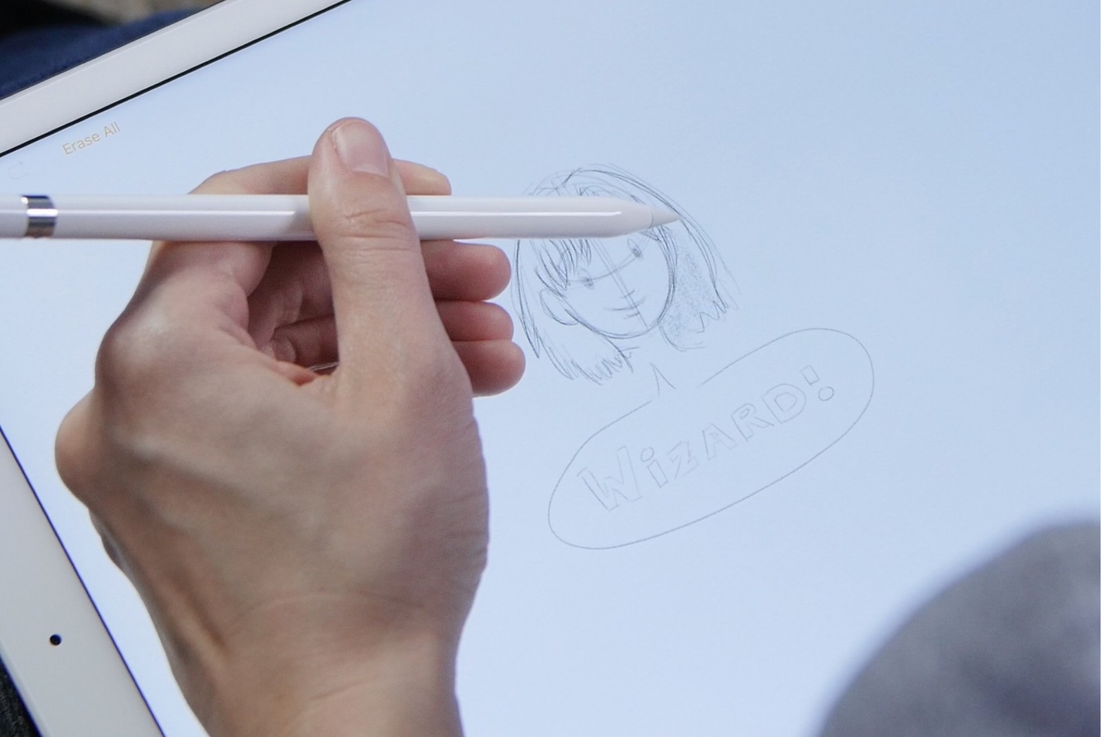 Linea Sketch latest version for iPad Pro ads Apple pencil gestures and