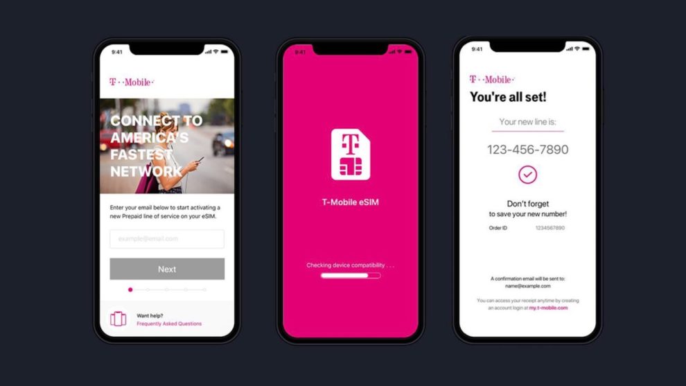 T-Mobile previews eSIM activation app for iPhone before December launch