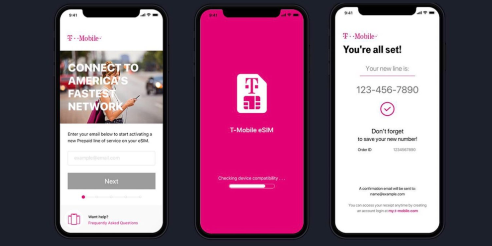 T-Mobile releases eSIM App for iPhone XS, XS Max, and XR