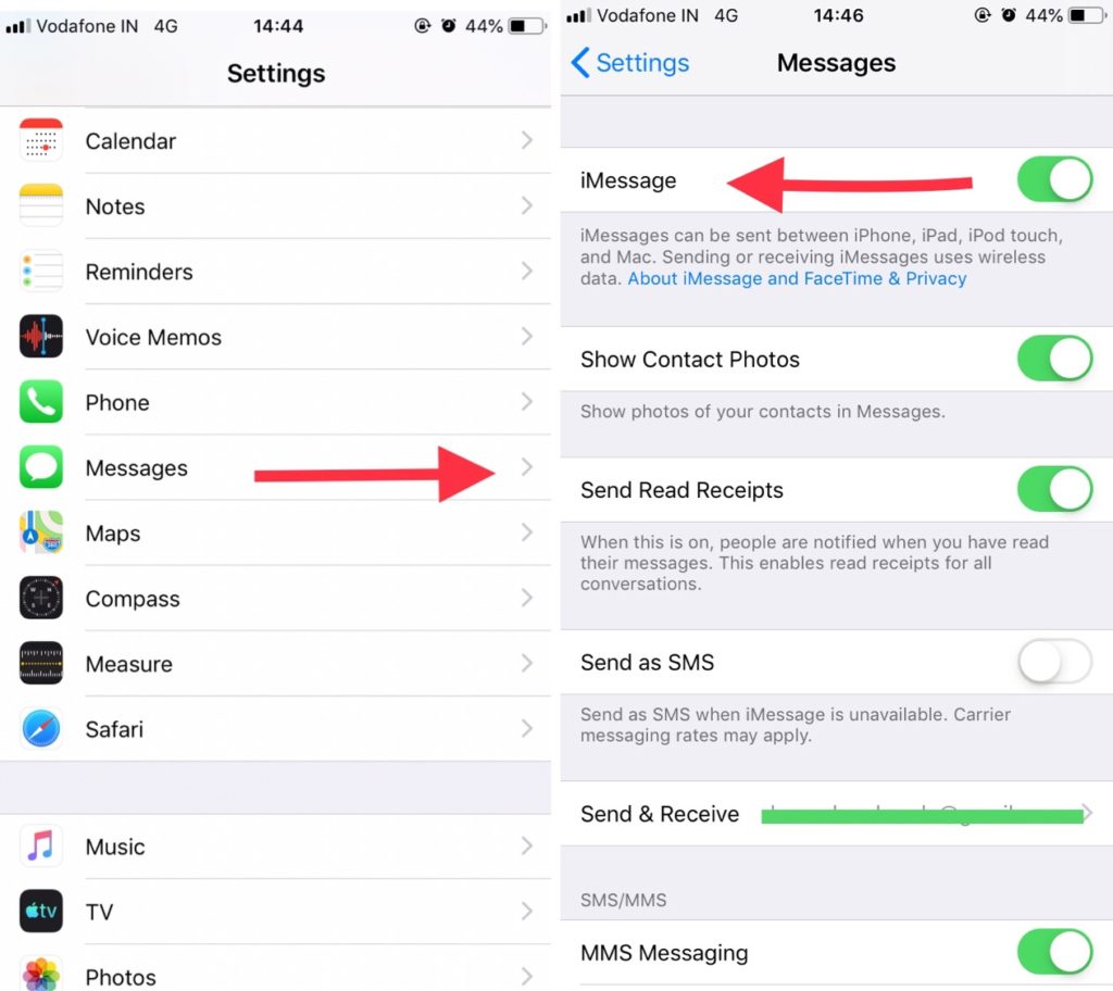 Settings > Messages and turn off iMessage by tapping on the white button.