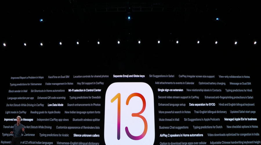 Apple iOS 13 India