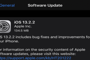 Apple’s iOS 13.2.2