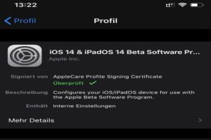 iOS 14 Beta Profile Leaked