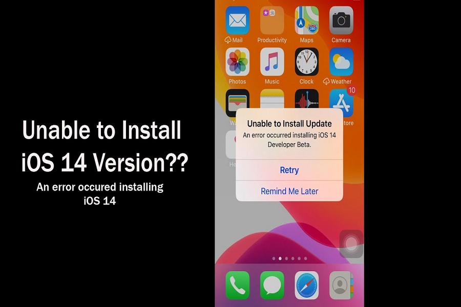 Unable To Install iOS 14 +