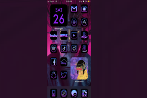 Best Neon iOS 14 Home Screen