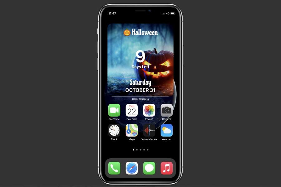 Halloween Widget on iOS 14