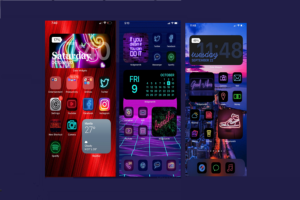 Make Neon Style iOS 14 Home Screen