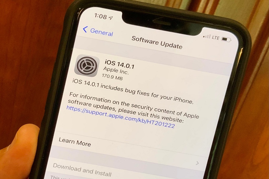 Unable To Upgrade iOS 14.0.1