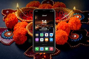 Diwali Countdown Widget on iPhone