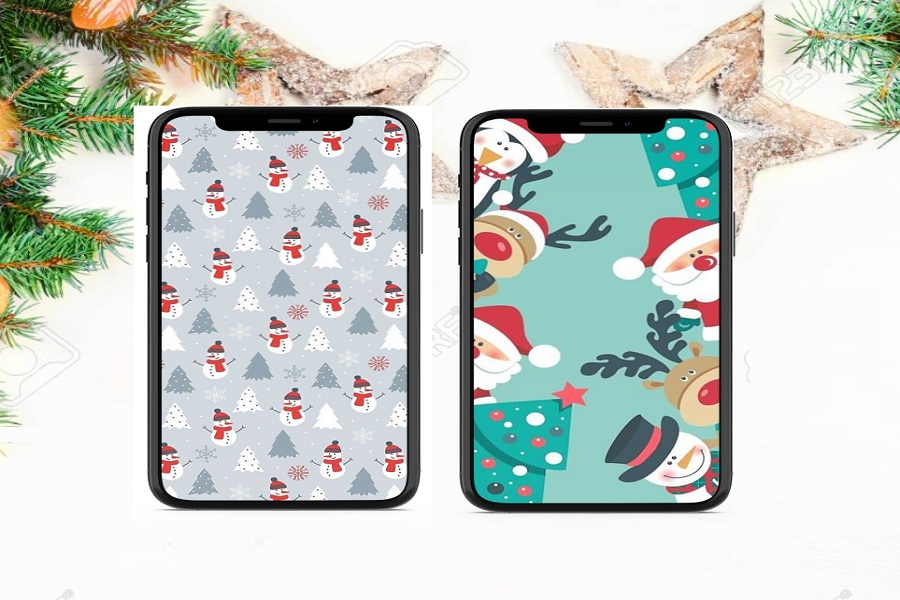 Aesthetic iOS 14 Christmas Wallpapers For iPhone