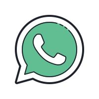 green neon whatsapp logo