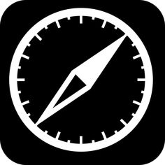 Aesthetic Safari Black White Icon For Iphone Ios