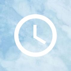 Clock Icon Aesthetic Logo For iPhone on iOS 14