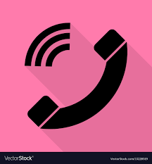 Pink Phone Icon For iPhone On iOS Home Screen