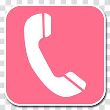 Pink Phone Icon For iPhone On iOS Home Screen