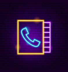 Aesthetic Neon Phone Icon For iPhone iOS 14