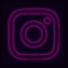Neon Instagram Logo Aesthetic For iPhone on iOS 14