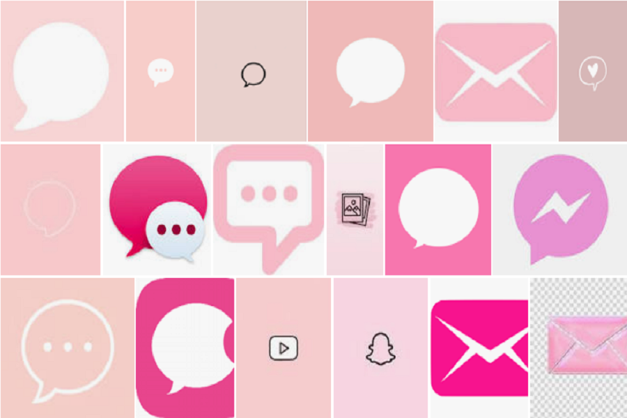 Aesthetic Pink Messages Icon For Iphone In Ios 14 My Blog