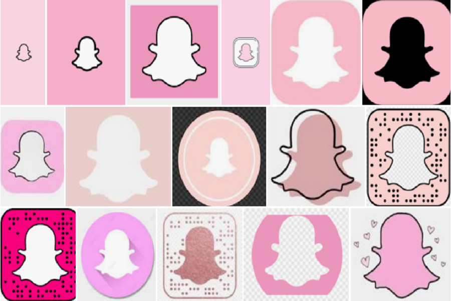 pink snapchat logo