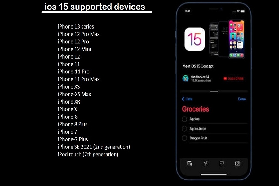 Support Apple iOS 15 Update