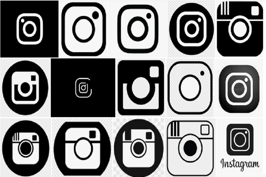 Black Instagram Logo