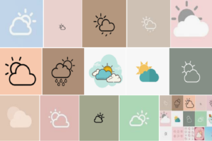 Aesthetic Weather icon iOS 15
