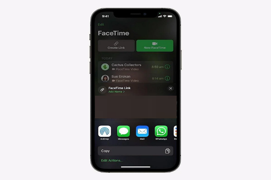 FaceTime Link in iOS 15