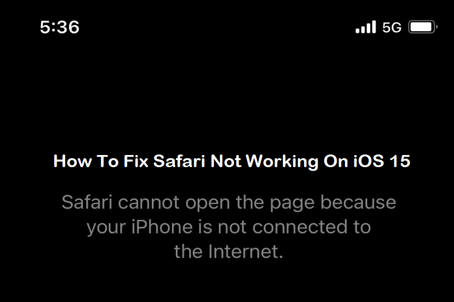 How To Fix Safari Not Working On iOS 15