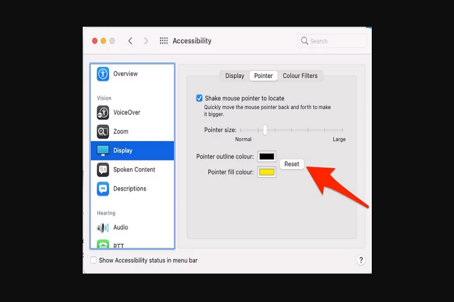 How To Change Mouse Cursor Color On MacOS Monterey