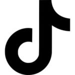 Black And White TikTok Logos for iPhone