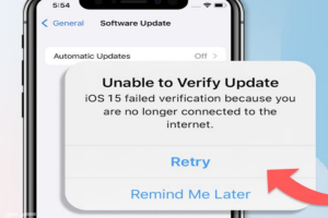 iOS 15 Failed Verification Not Connected To Internet