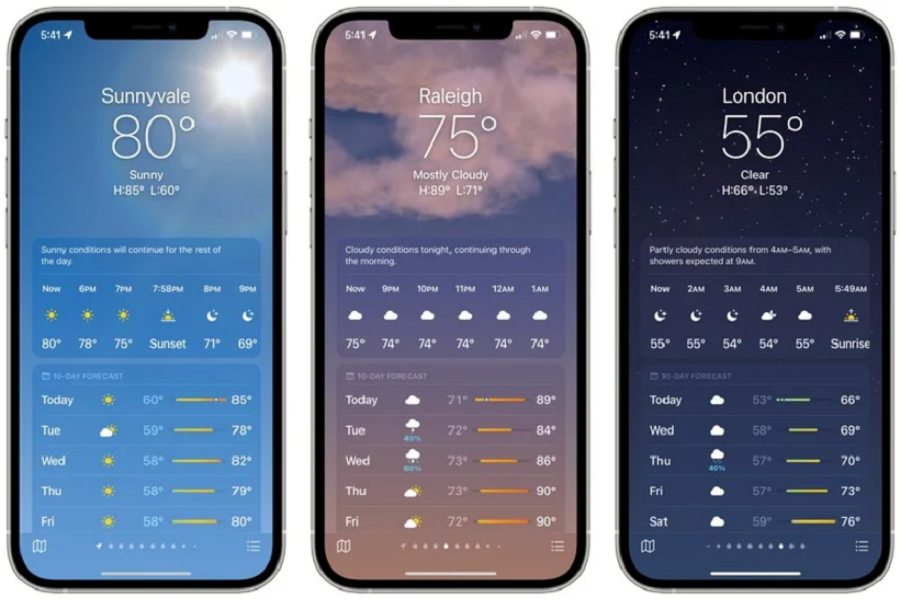 iOS 15 Weather App