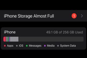 iPhone Storage Almost Full iOS 15