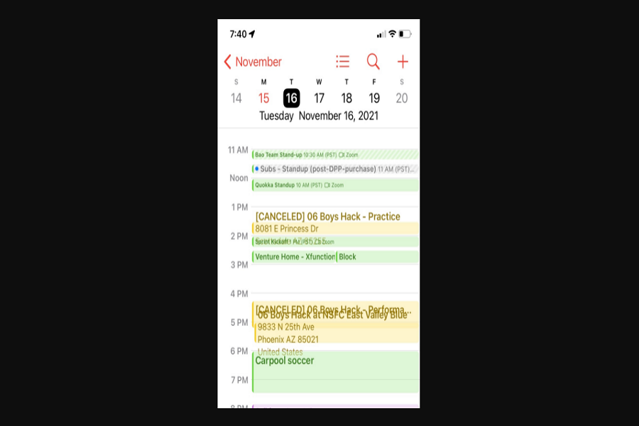 iOS 15.1 Calendar Issue