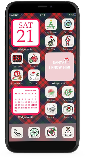 Winter Christmas Home Screen Ideas iOS 14 for iPhone 2021 | My Blog