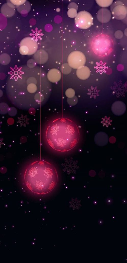 Pink Christmas Wallpapers for iPhone Home Screen