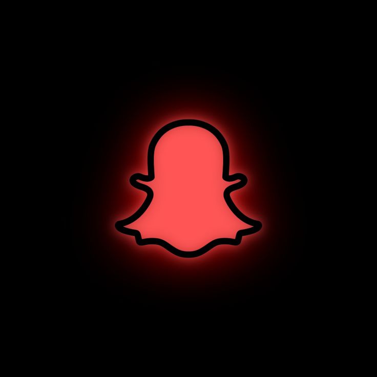 Red Snapchat Logo for iPhone Home Screen Free Download