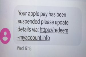 APPLE PAY HAS BEEN SUSPENDED TEXT