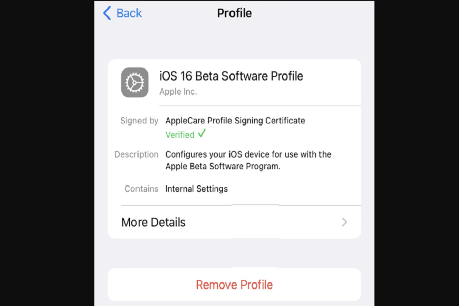 How to remove iOS 16 beta