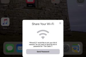 Share Wi-Fi Password iPhone to Mac