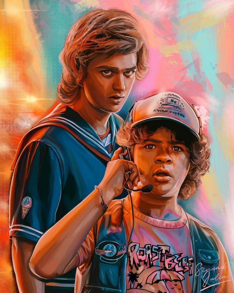 Bros for Life  Dustin and Steve  Stranger Things by Rich D on Dribbble