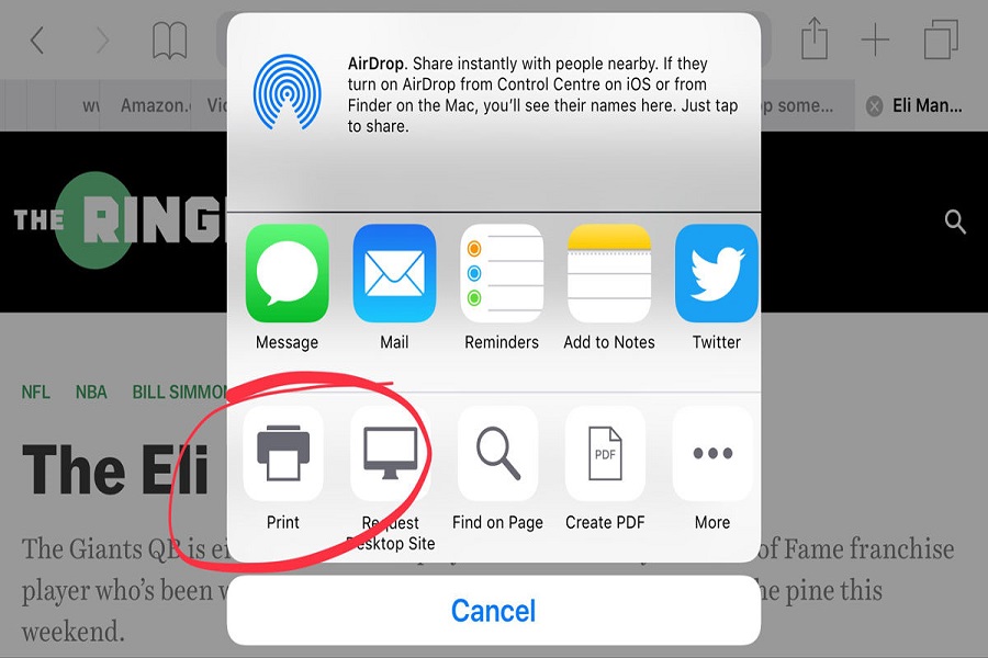 How To Print from iPhone