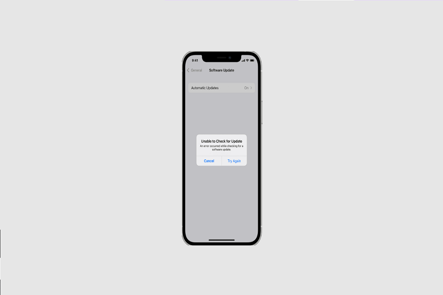 Unable To Check for Update iPhone
