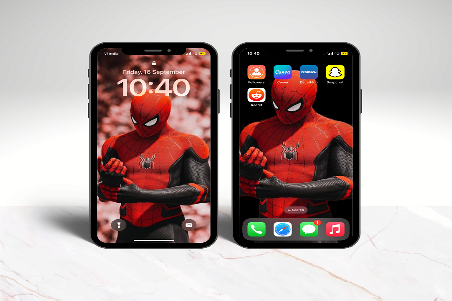 Spiderman Wallpaper Lock & Home Screen On iOS 16