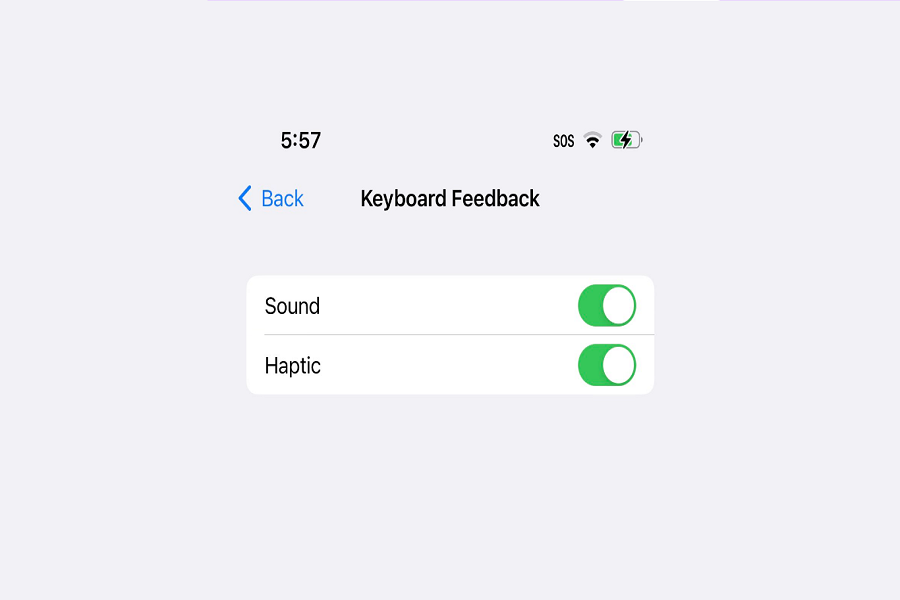 iOS 16 Haptic Keyboard